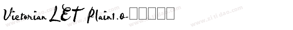 Victorian LET Plain1.0字体转换